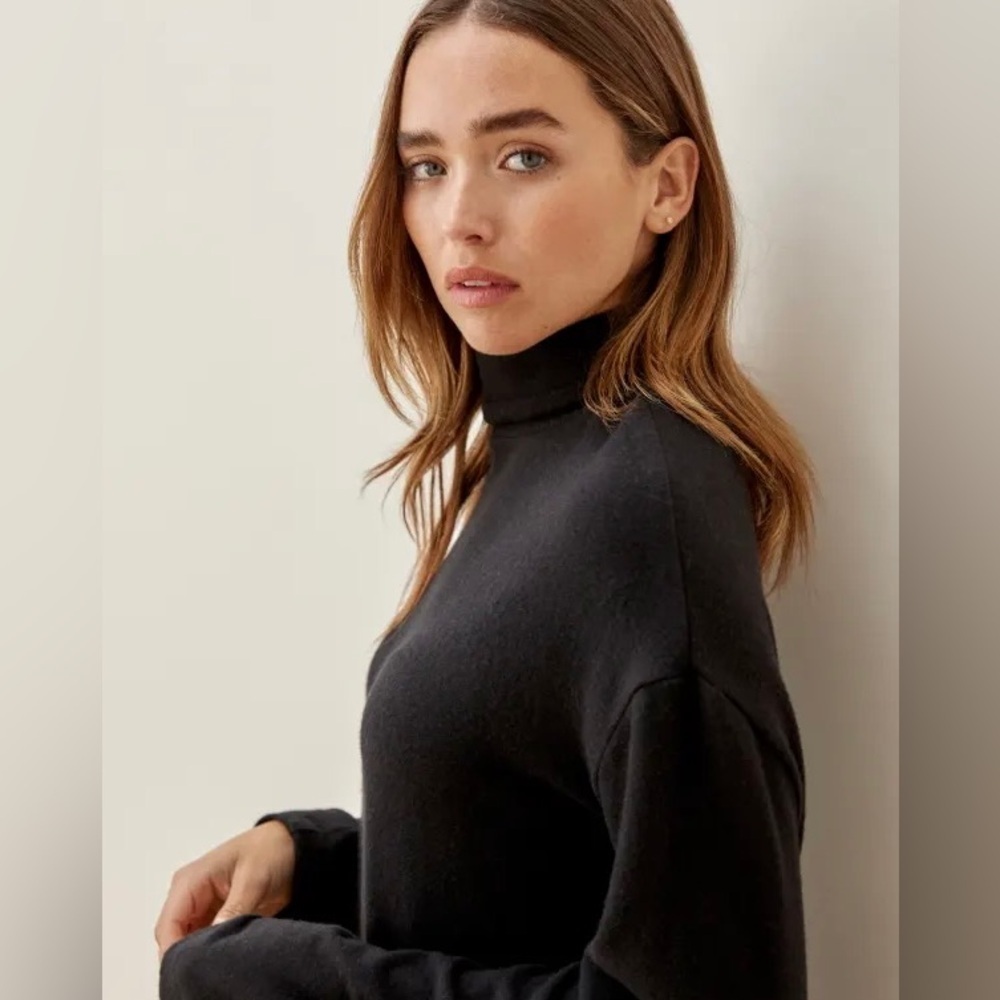 Reformation mock neck/ turtleneck long top size small